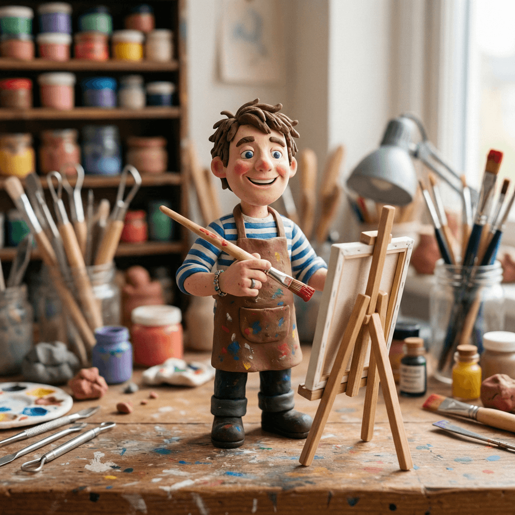 Figurina de Claymation 3D Viral