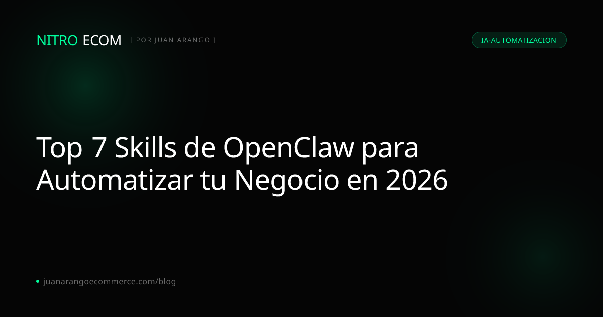 Top 7 Skills de OpenClaw para Automatizar tu Negocio en 2026 | Blog ...