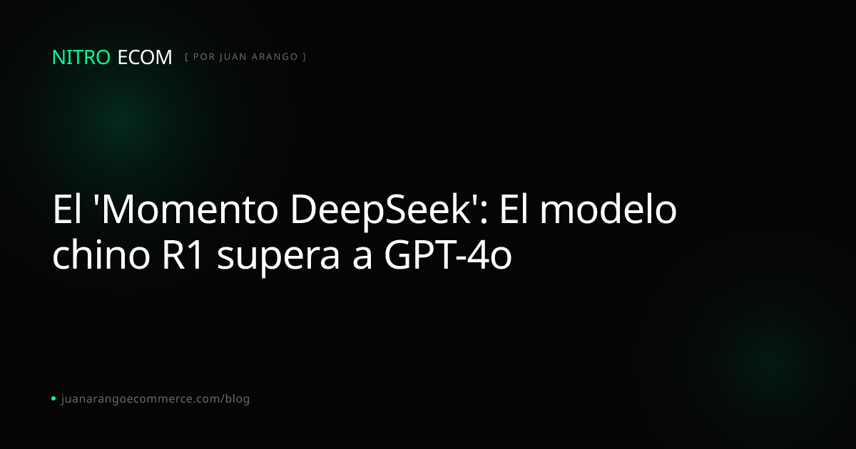 El 'Momento DeepSeek': El modelo chino R1 supera a GPT-4o | Blog Nitro ...